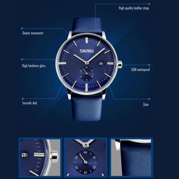 ساعت مچی عقربهای مردانه اسکمی مدل 9083bl