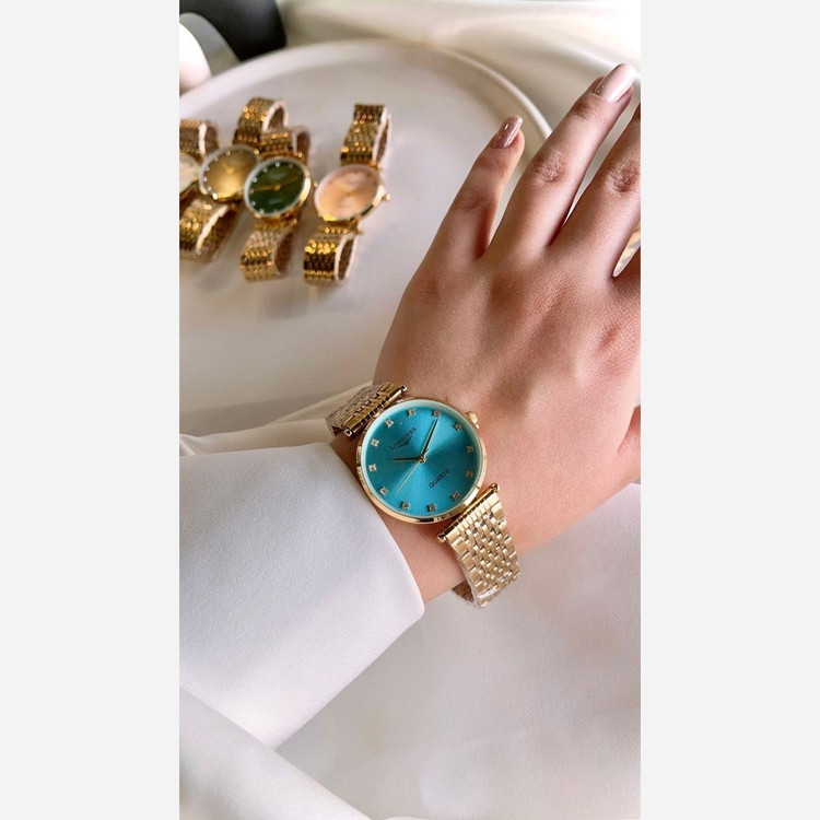 ساعت مچی زنانه اورجینال لونجین بند استیل رنگ ثابت ضد اب کیفیت عالی LONGINES