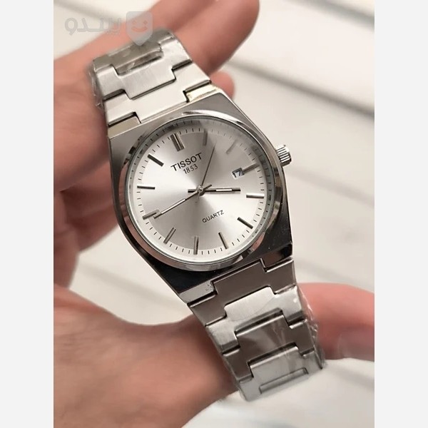 ساعت مچی مردانه تیسوت رنگ ثابت قفل پروانه ای مخفی روزشمار فعال کیفیت عالیTISSOT