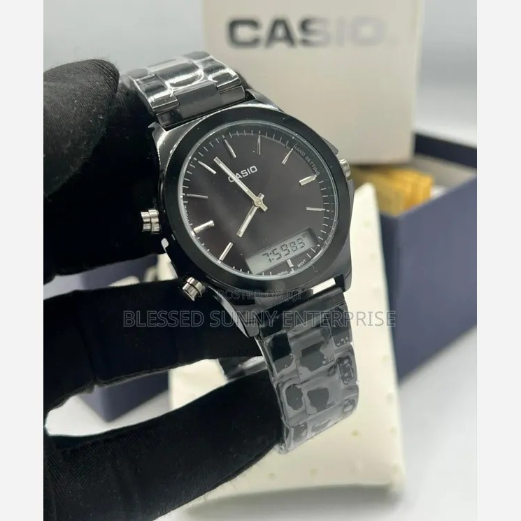 ساعت مچی مردانه عقربه ای و دیجیتالی رنگ ثابت کیفیت بینظیر