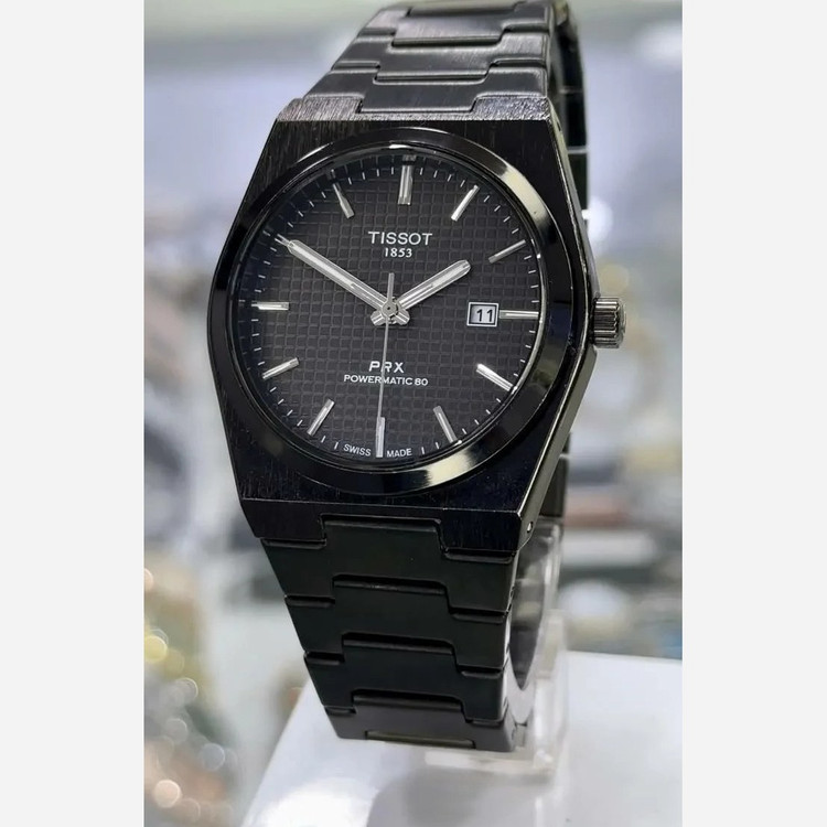ساعت مچی مردانه تیسوتTissot بند استیل مشگی صفحه مشگی موتور ژاپن اصلی