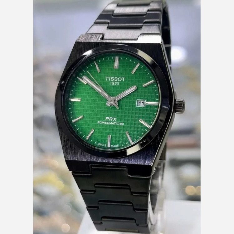 ساعت مچی مردانه تیسوتTissot بند استیل مشگی صفحه مشگی موتور ژاپن اصلی