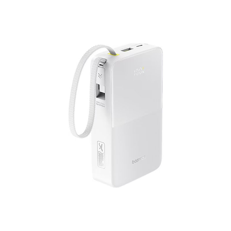 پاوربانک بی‌سیم 22.5 وات بیسوس مدل EnerFill FC51 Bipow2 Pro E0027700 ظرفیت 20000 میلی‌آمپرساعت