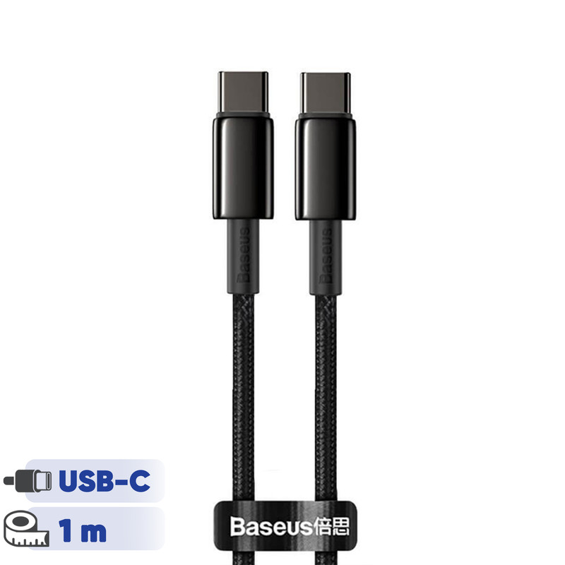 کابل تبدیل USB-C باسئوس مدل Tungsten طول 1 متر