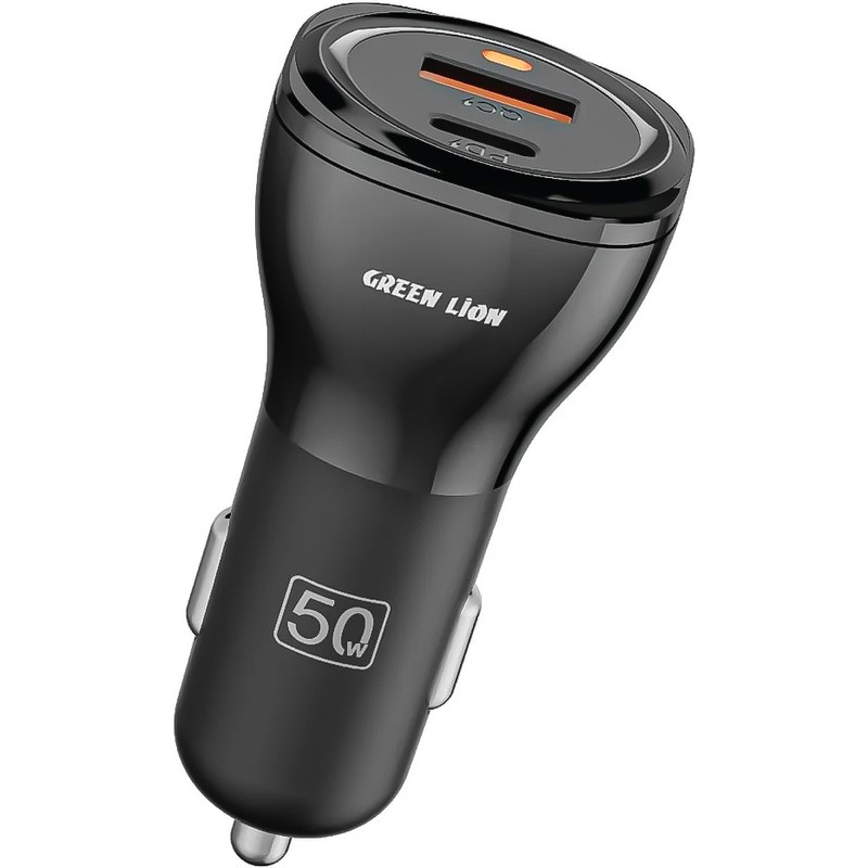 شارژر فندکی ۵۰ وات دو پورت گرین لاین مدل Dual Port Car Charger 50W