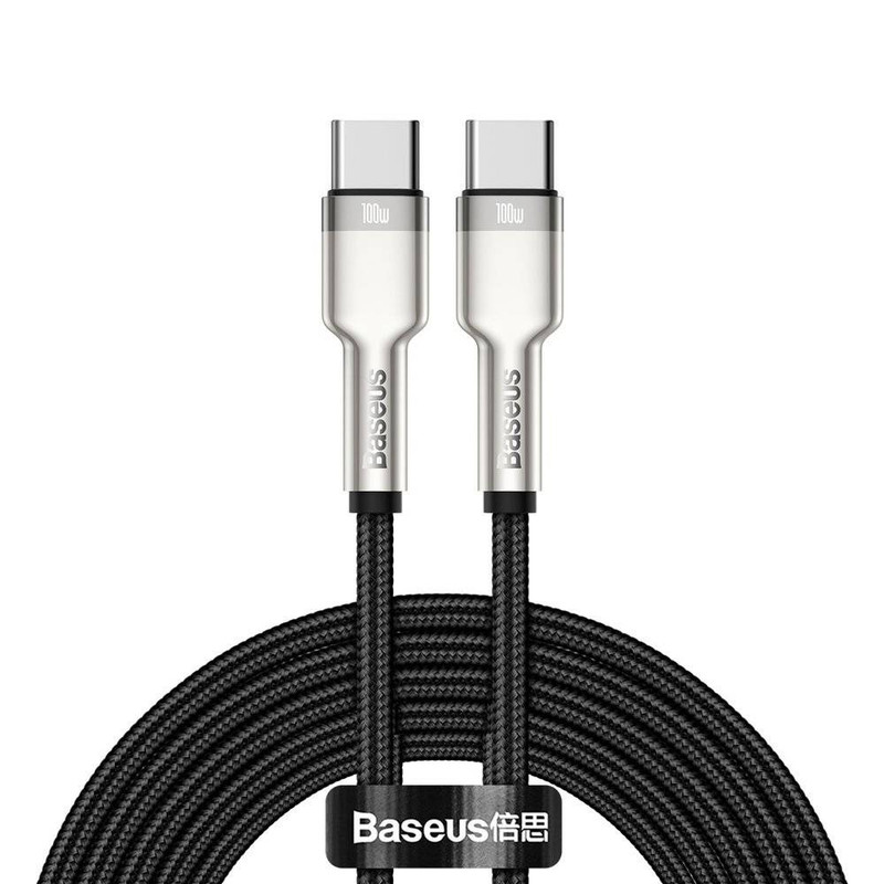 کابل تبدیل USB-C باسئوس مدل Metal Series 100W طول 2 متر