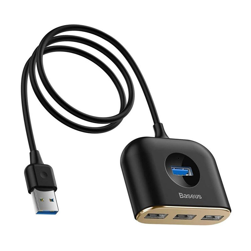 هاب USB چهار پورت بیسوس مدل SQUARE ROUND CAHUB-AY01