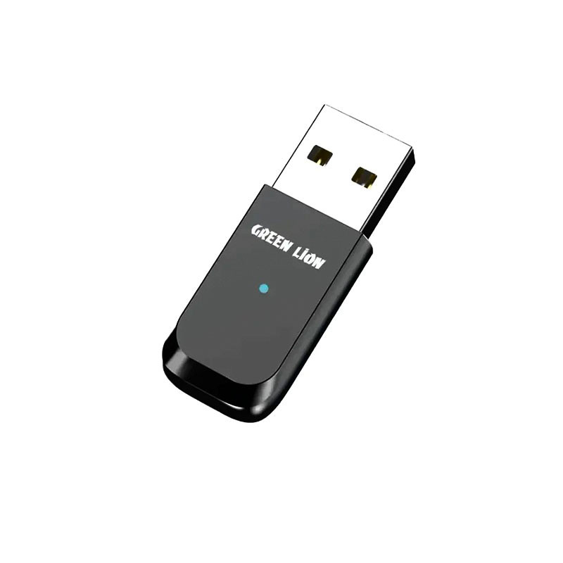 مبدل بلوتوثی گرین لاین مدل  Green Lion Zinc Alloy Shell Bluetooth Adapter GNBLTADAPBK