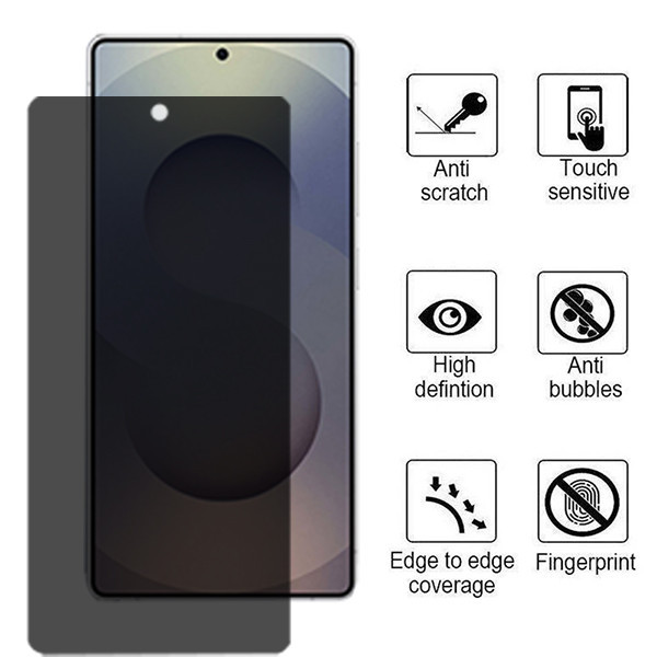 محافظ صفحه نمایش حریم شخصی بوف مدل Silicone-Privacy-Guarantee مناسب برای گوشی موبایل سامسونگ Galaxy S25 Ultra