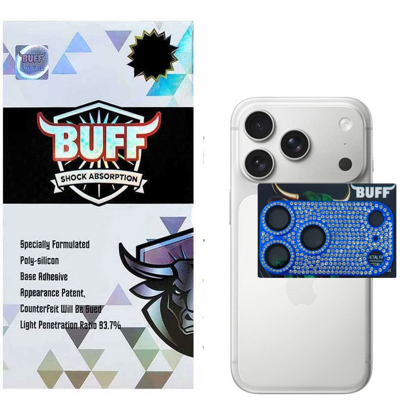 محافظ لنز دوربین فلزی بوف مدل Diamond Metal Shield-Guarantee مناسب برای گوشی موبایل اپل iPhone 17 Pro