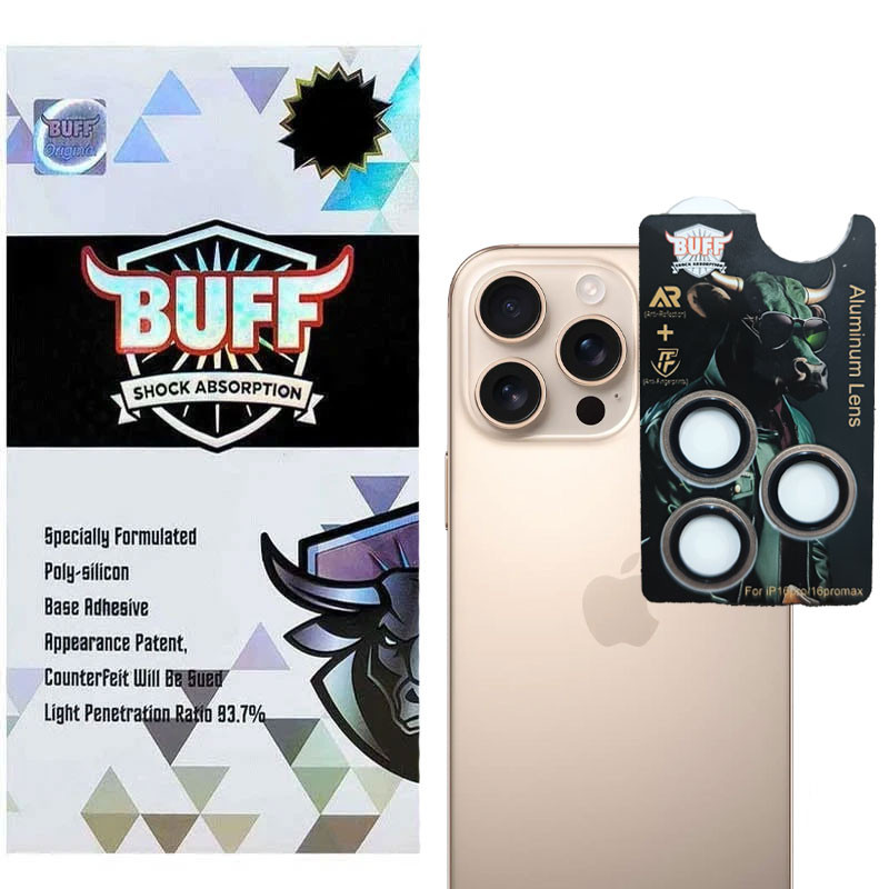 محافظ لنز دوربین فلزی بوف مدل Aluminum Metal-Guarantee مناسب برای گوشی موبایل اپل iPhone 16 Pro/ 16 Pro Max