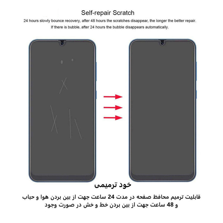 محافظ صفحه نمایش بوف مدل Hydrogel مناسب برای گوشی موبایل سامسونگ Galaxy Z Fold 4 به همراه محافظ پشت گوشی