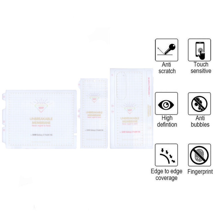 محافظ صفحه نمایش بوف مدل Hydrogel مناسب برای گوشی موبایل سامسونگ Galaxy Z Fold 4 به همراه محافظ پشت گوشی