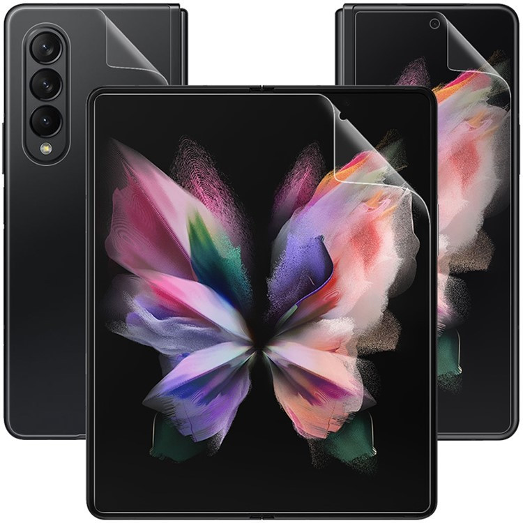 محافظ صفحه نمایش بوف مدل Hydrogel مناسب برای گوشی موبایل سامسونگ Galaxy Z Fold 4 به همراه محافظ پشت گوشی