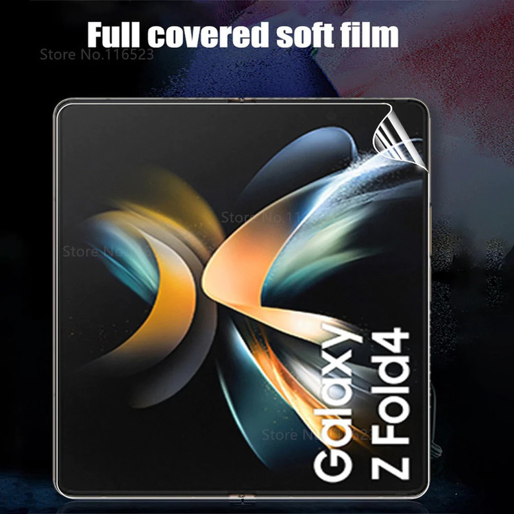 محافظ صفحه نمایش بوف مدل Hydrogel مناسب برای گوشی موبایل سامسونگ Galaxy Z Fold 4 به همراه محافظ پشت گوشی
