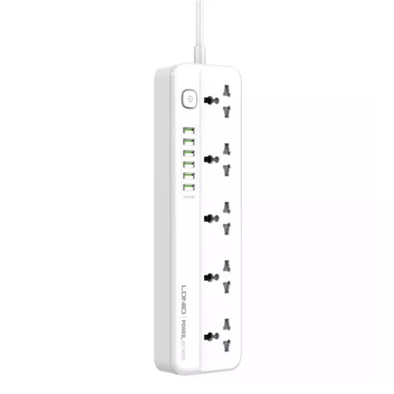 چندراهی برق الدینیو مدل  SC-5614 Multi-way Power Supply And 6 USB Port Charger