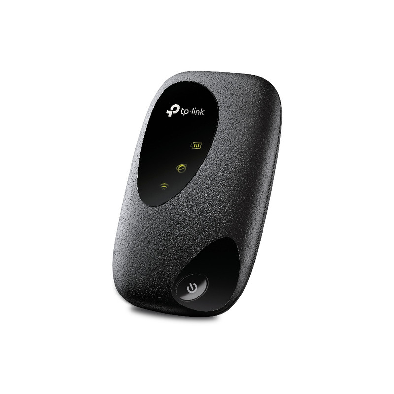 مودم 4G قابل حمل تی پی‌لینک مدل M7000 با پشتیبانی از اتصال بی‌سیم، حداکثر 10 کاربر، آنتن داخلی 20dBm، سرعت دانلود 150Mbps و سرعت آپلود 50Mbps، منبع تغذیه باتری و رابط microUSB