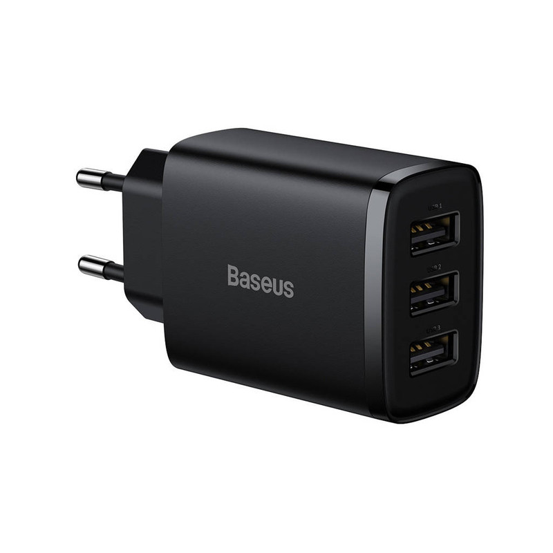 شارژر دیواری باسئوس مدل Compact Charger 3port
