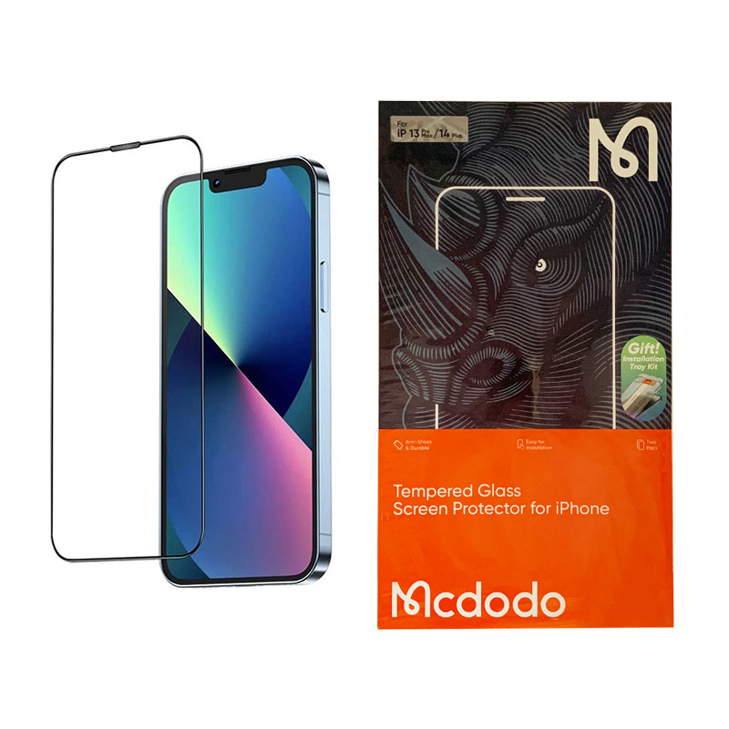 محافظ صفحه نمایش مک دودو مدل PF-4303 مناسب برای گوشی موبایل اپل iPhone 13 Pro Max / 14 Plus بسته دو عددی