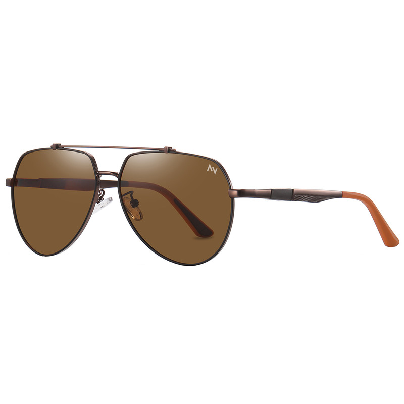 عینک آفتابی خلبانی مردانه آلبرت وگ مدل 6322C108P112 Polarized Avantgarde Visionary