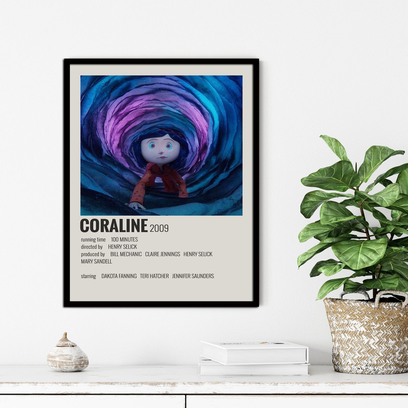 تابلو آتریسا طرح پوستر فیلم CORALINE مدل ATM794