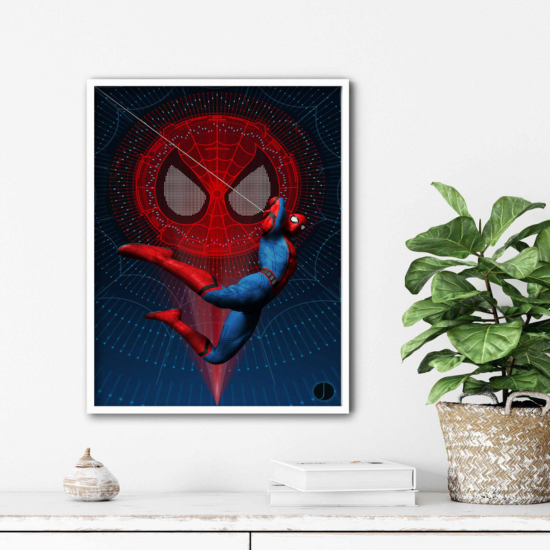 تابلو آتریسا طرح پوستر فیلم spider man مدل ATm407