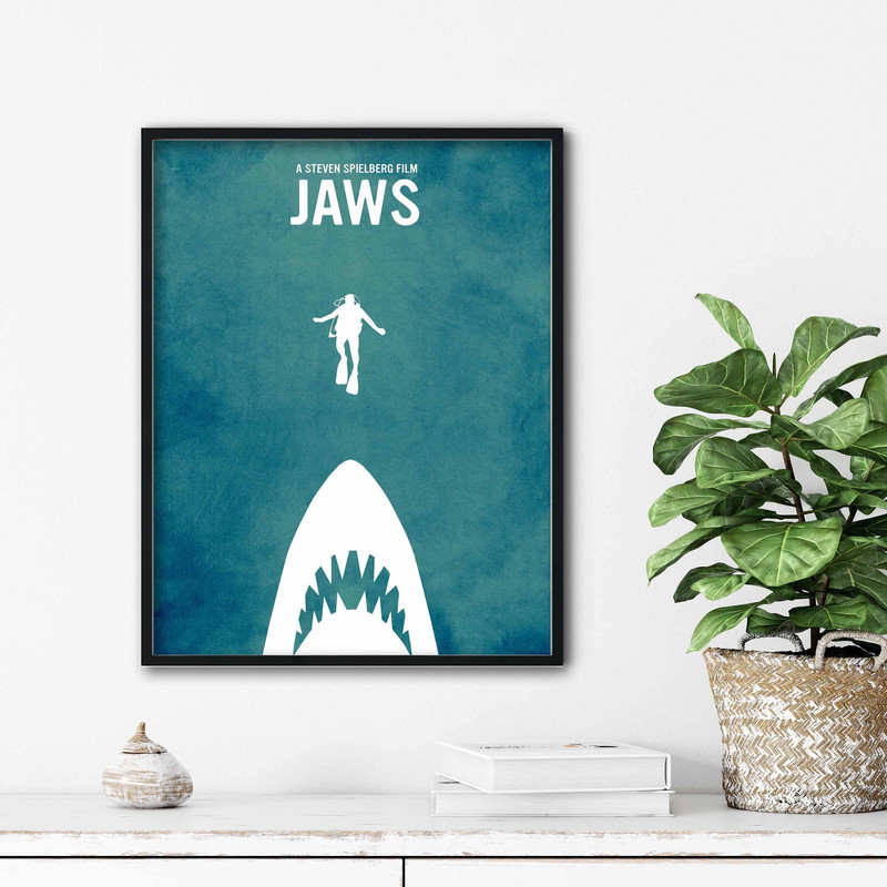 تابلو آتریسا طرح پوستر فیلم jaws مدل ATm447