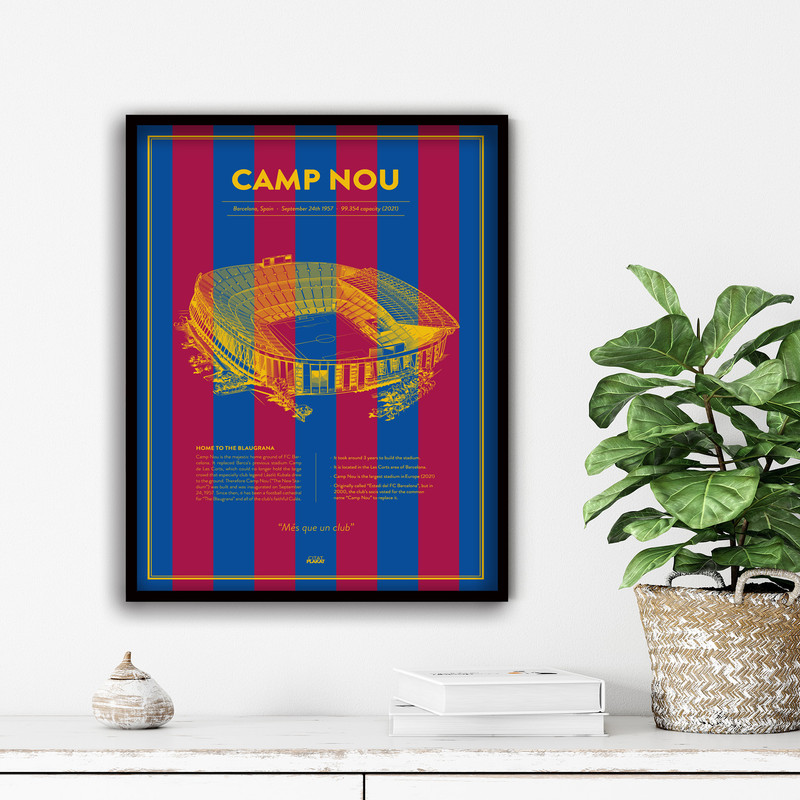 تابلو آتریسا طرح استادیوم Camp Nou مدل ATS015
