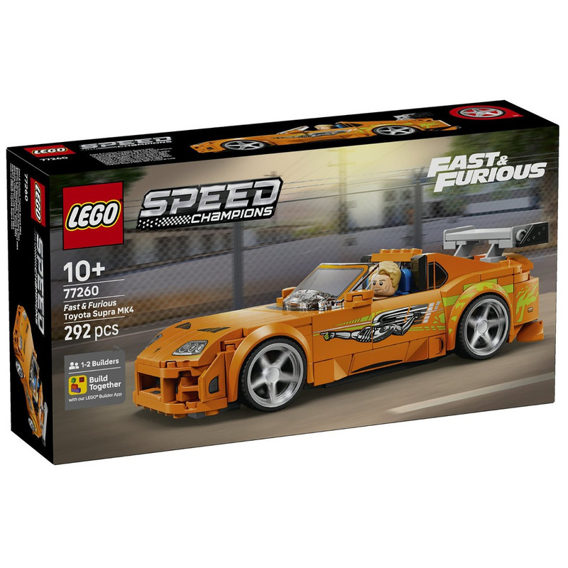 لگو 292 تکه سری اسپید مدل Fast &amp; Furious Toyota Supra MK4 کد 77260