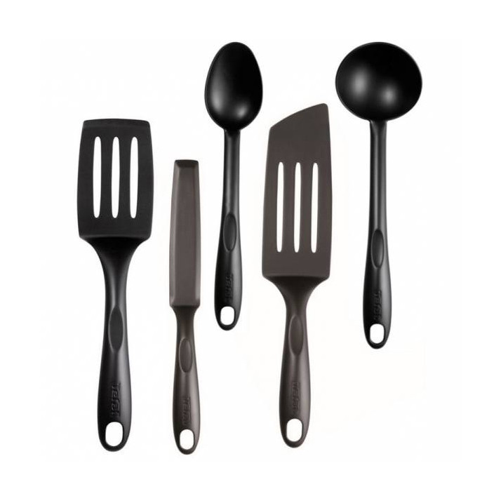 سرویس کفگیر و ملاقه پلاستیک 5 پارچه تفال مدل Bienvenue