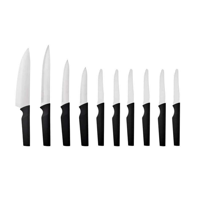 سرویس چاقو 10 پارچه با تیغه استیل و با دسته باکالیت کاراجا مدل Dr.Inox