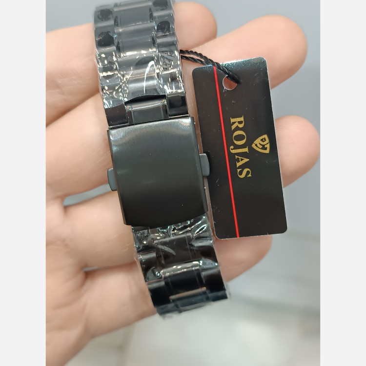 ساعت رینگی مردانه چرخشی فلزی ضدآب رنگ ثابت عقربه شب نما
