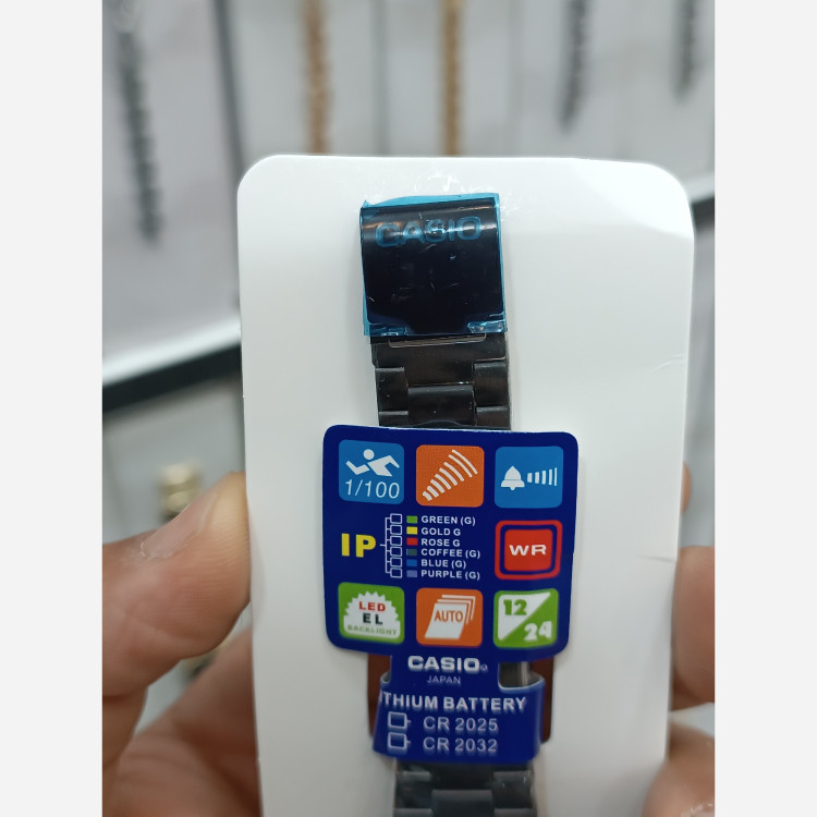 ساعت ست کاسیو اولدمانی فول بلک(مشکی) زنانه و مردانه اصلی casio درجه یک ضمانتی مافیایی