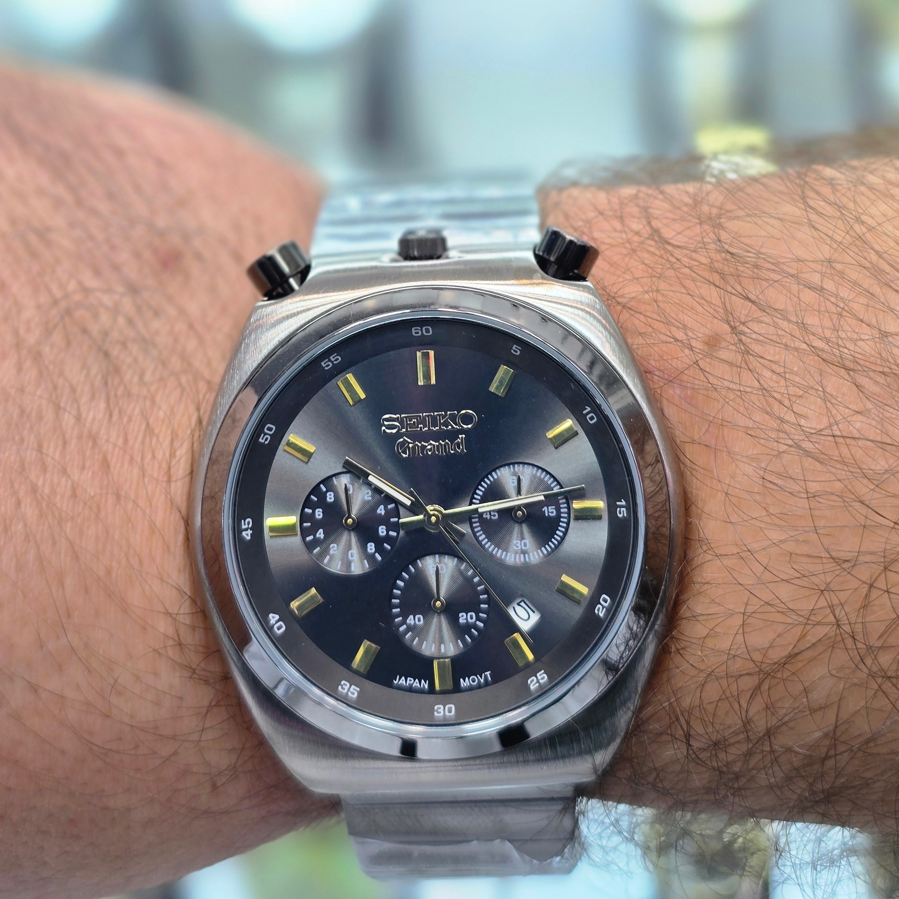 ساعت مردانه سیکو SEIKO سه موتوره کرنوگراف تیتانیوم