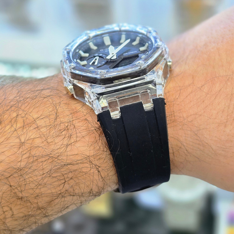 ساعت مچی مردانه G-SHOCK شفاف ضدآب ضربه