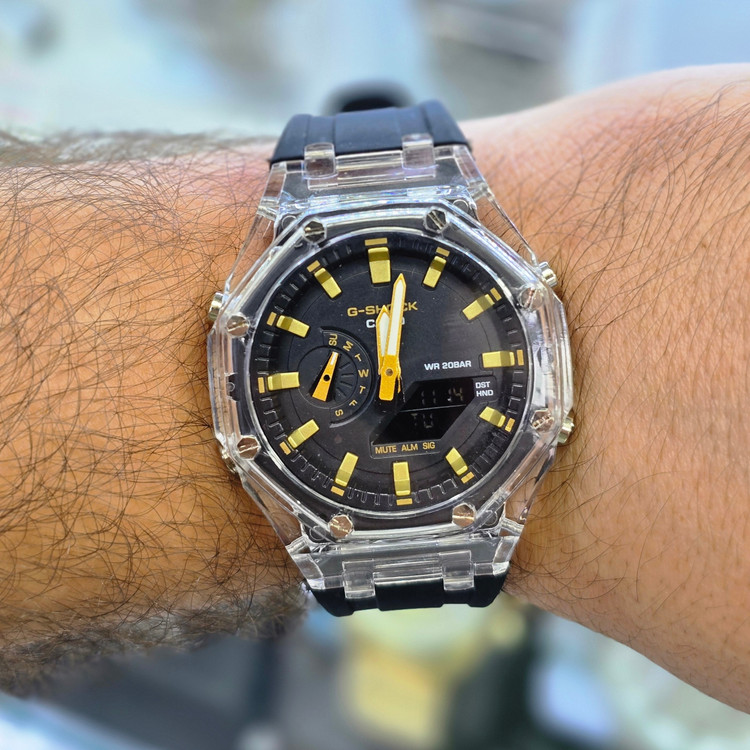 ساعت مچی مردانه G-SHOCK شفاف ضدآب ضربه