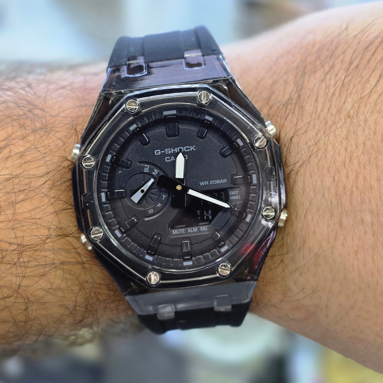 ساعت مچی مردانه G-SHOCK شفاف ضدآب ضربه
