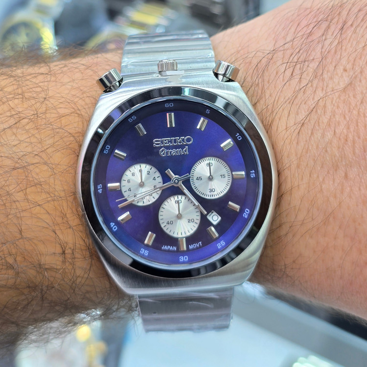 ساعت مچی مردانه سه موتوره فعال کرنوگراف مدلSeiko Grand