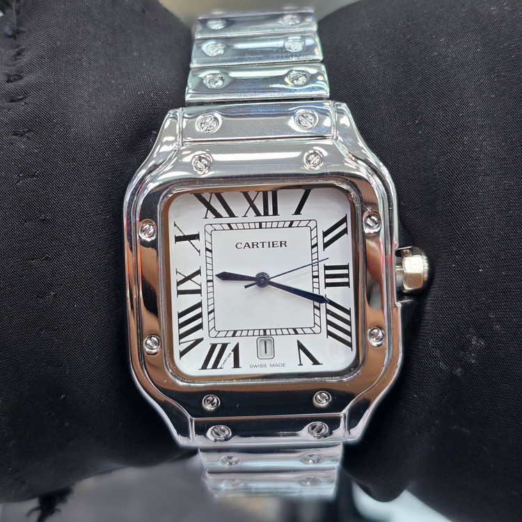 ساعت مچی مردانه کارتیه Cartier عدد رومی