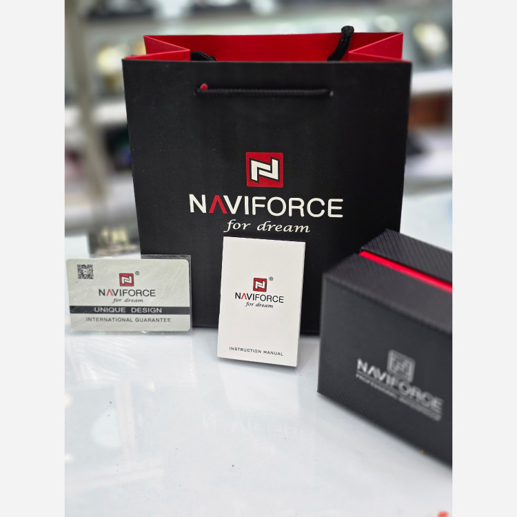 ساعت مچی نیوی فورس (Naviforce) اورجینال دو زمانه