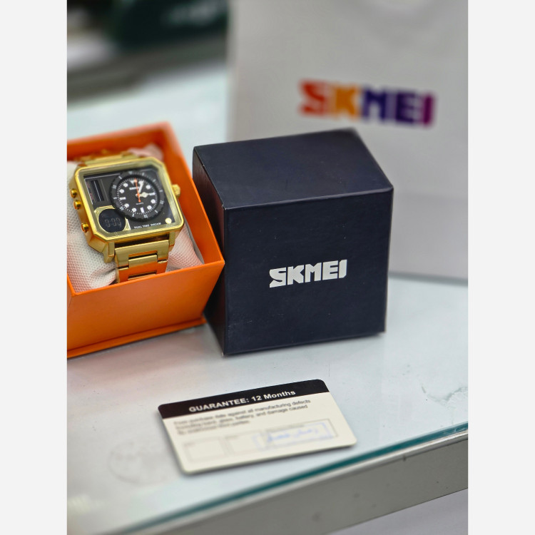 ساعت مچی اسکمی SKMEI مدل 2025 طلایی
