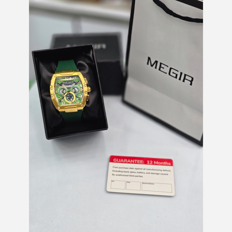 ساعت مچی مردانه MEGIR سه موتوره فول پک