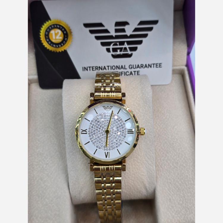ساعت مچی زنانه امپریو آرمانی مدل Crystal Gold