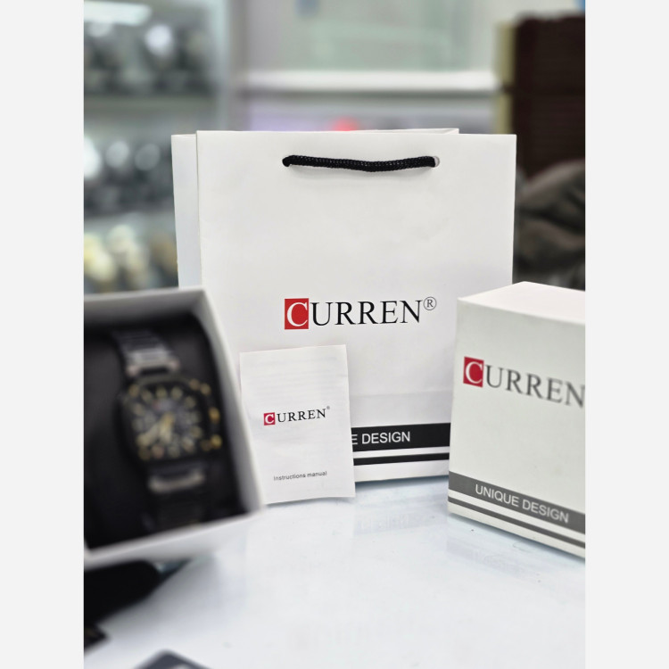 ساعت مچی مردانه کرن curren هشت ضلعی لاکچری