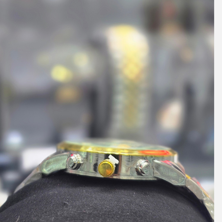 ساعت مچی elegance استیل دورنگ طلایی نقره ای