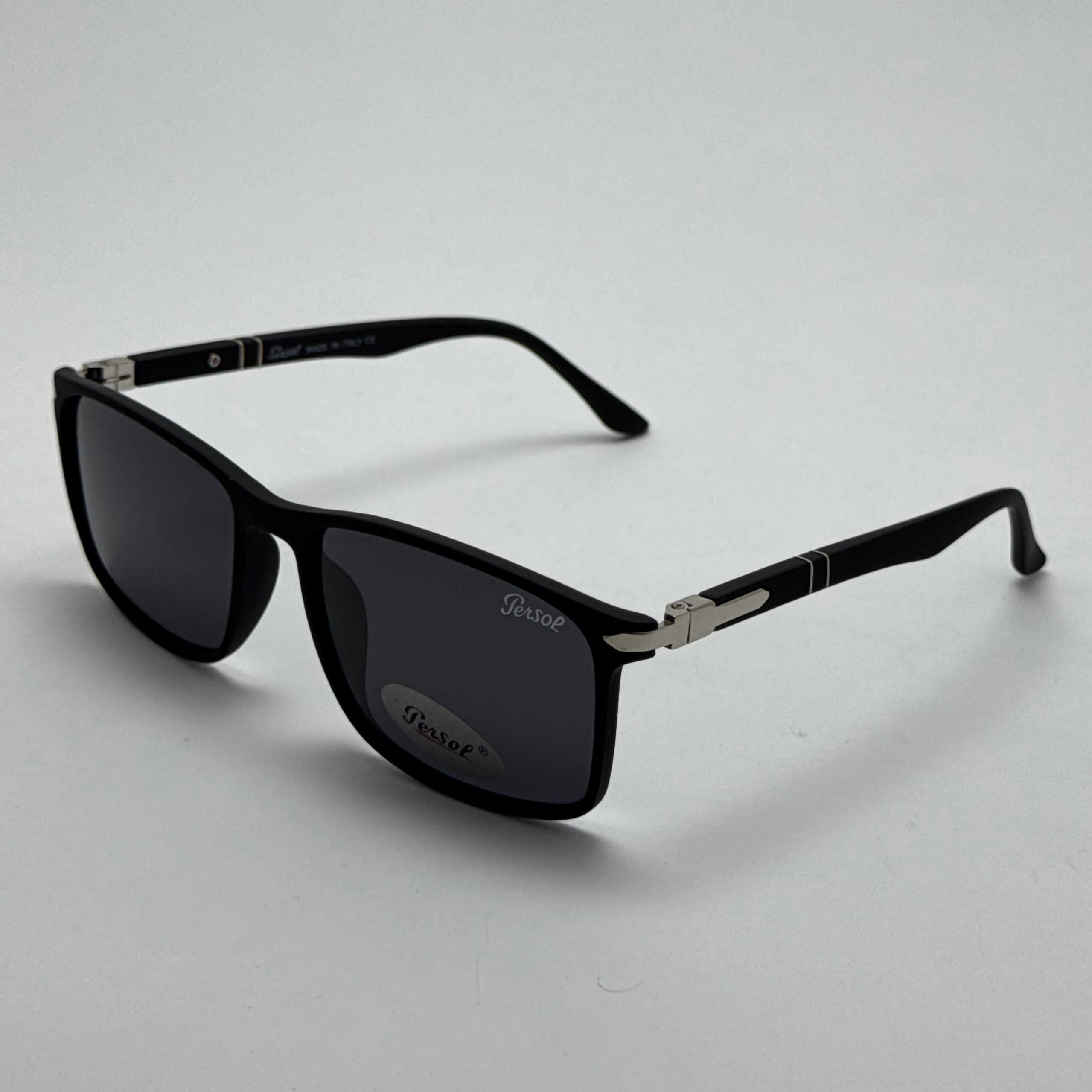 عینک آفتابی پلاریزه پرسول PERSOL مستطیلی لولا فنری کد P 8011