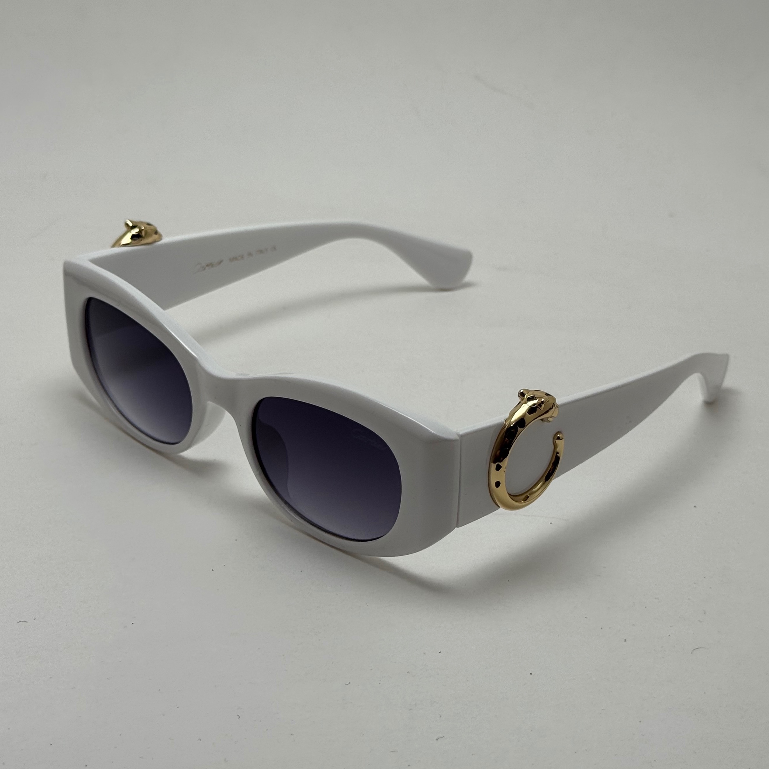 عینک آفتابی زنانه لاکچری کارتیر Panthere De Cartier سفید