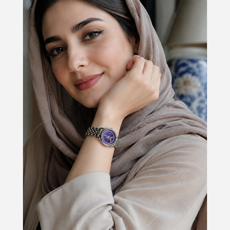 ساعت زنانه فول استیل تاریخ دار برند شرکتی PARISTAR