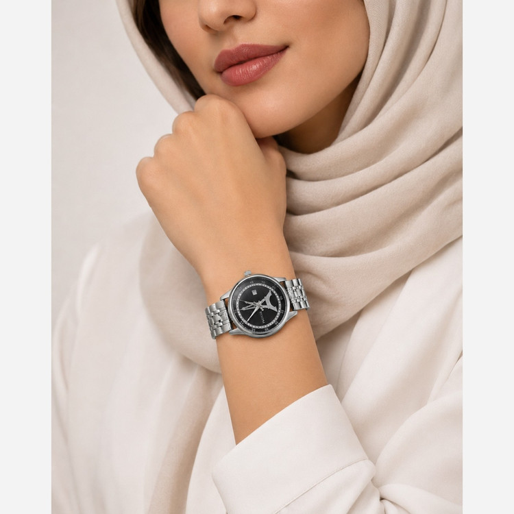 ساعت زنانه فول استیل تاریخ دار برند شرکتی PARISTAR