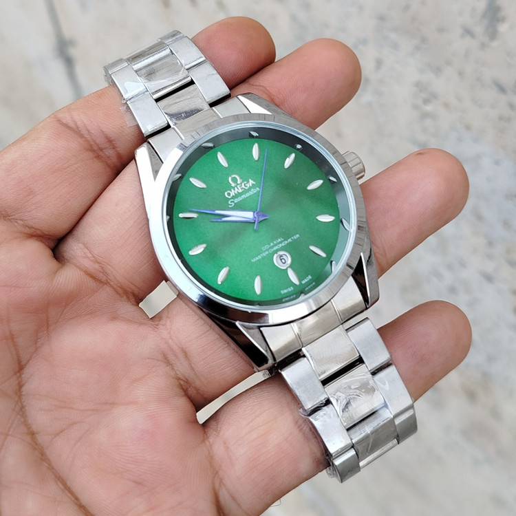 ساعت مردانه امگا استیل رنگ ثابت در 2 رنگ